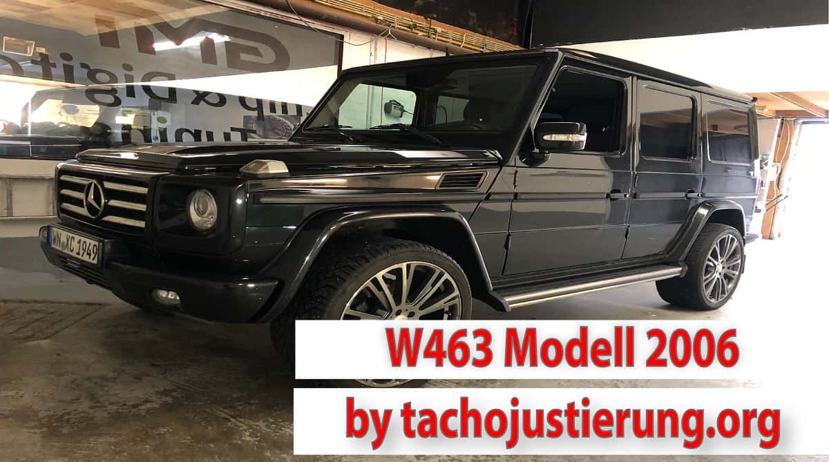 Tachojustierung Mercedes G W463 ab 2006